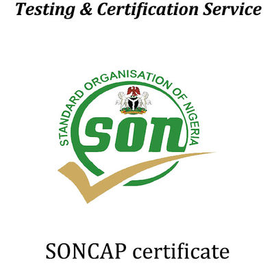 주문 나이지리아 인증 Soncap 인증 표준 적합성 평가 조직 online manufacture