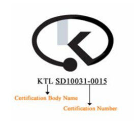 주문 한국 EK 인증 한국의 의무 전기 제품 안전 인증 시스템 online manufacture